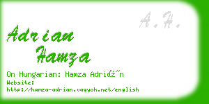 adrian hamza business card